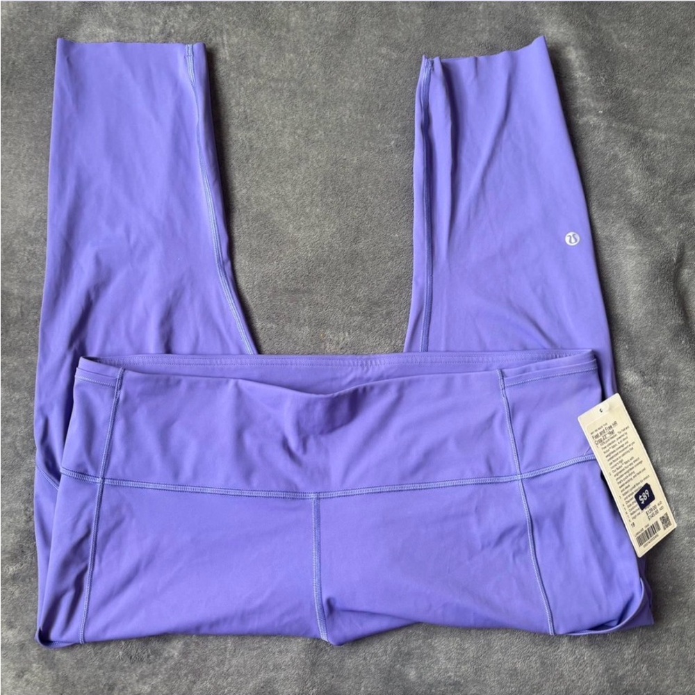 Lululemon Fast and Free High-Rise Crop 23" Size 18 - Charged Indigo
